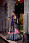 Vasaavi By Lnb1246 Tasar Silk Ikkat Print Lehenga With Blouse Dupatta Wholesale Online